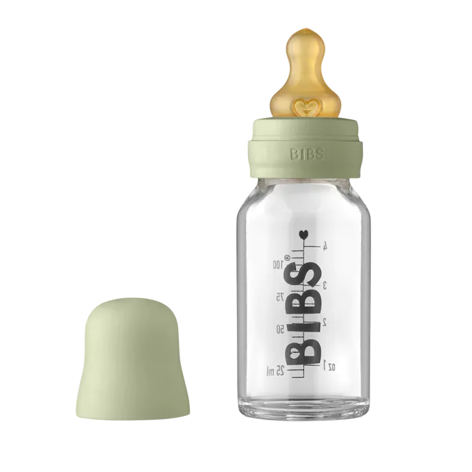 BIBS Baby Glass Bottles 110ml - Complete Set