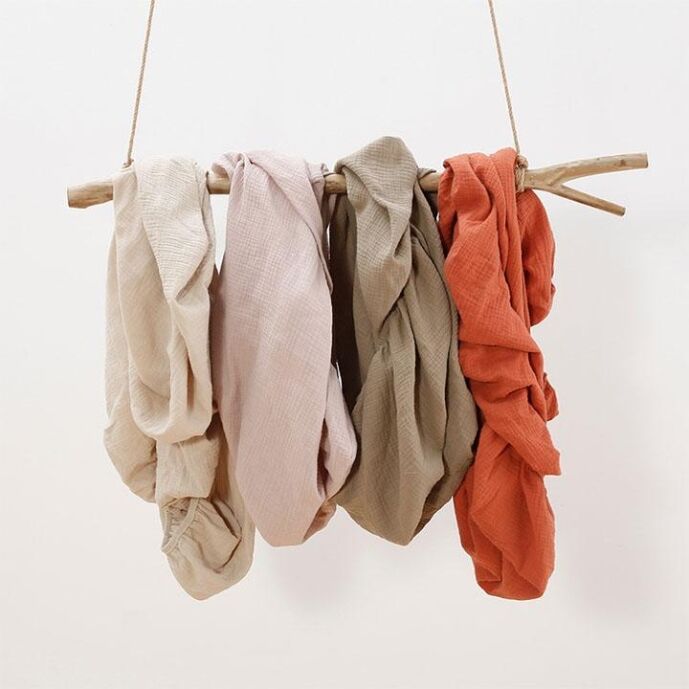 Muslin Fitted Sheets Large Cot