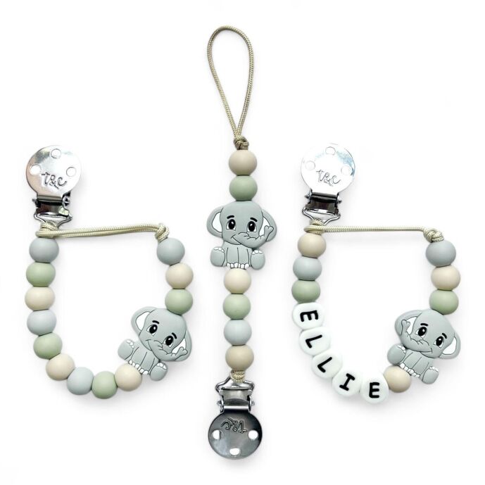 Muncher® Pacifier Clip 046d - Ellie