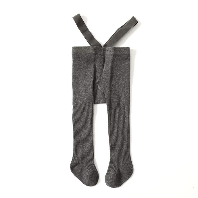 Cozy Knit Baby Tights with Suspenders